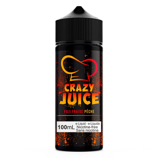 crazy juice 100ml fuji fraise peach 3mg