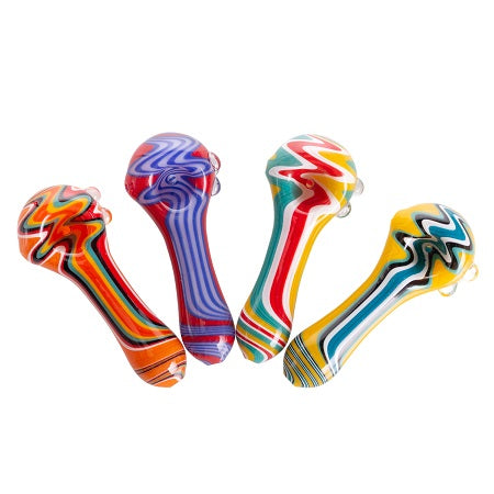 4.2” Funky Glass Pipe, Random Colour