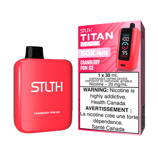 Stlth Titan Max Cranberry pom ice