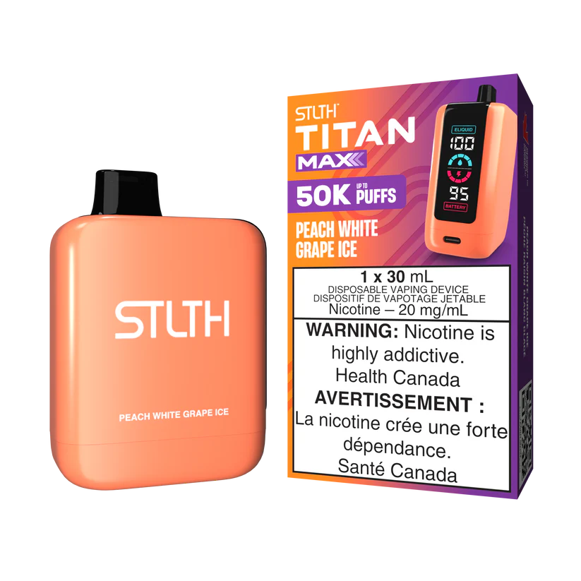 Stlth Titan Max - Peach White Grape Ice Stlth Titan Max - Peach White Grape Ice