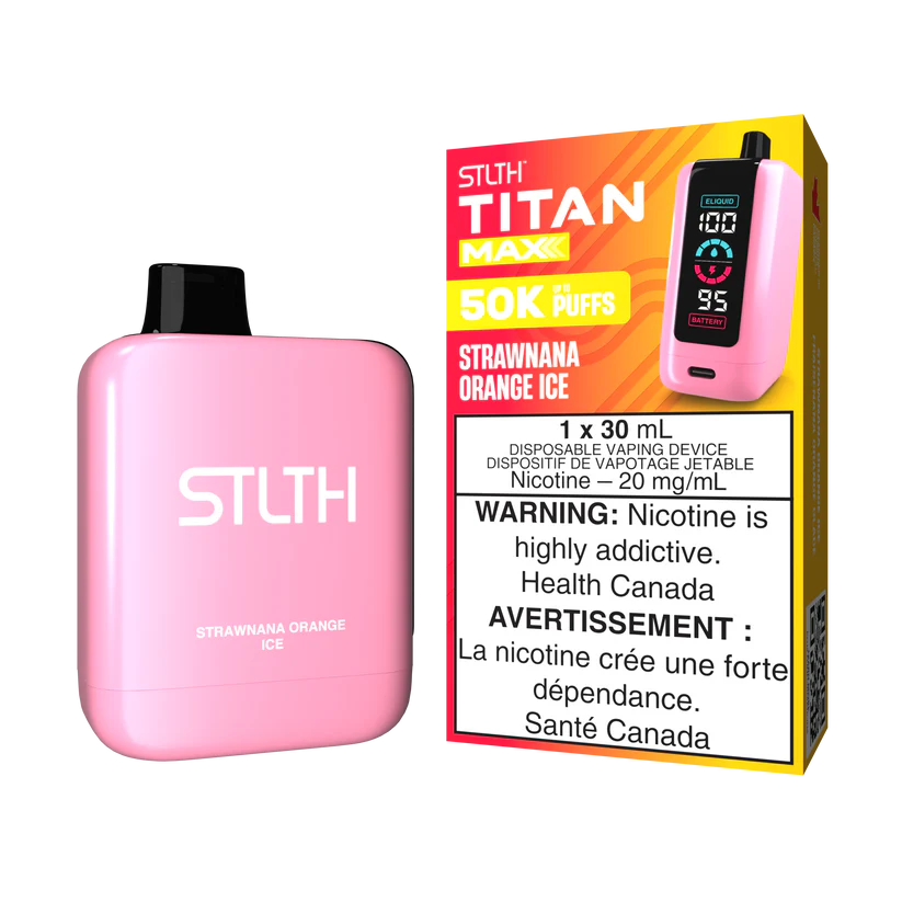 Stlth Titan Max - Strawnana Orange Ice Stlth Titan Max - Strawnana Orange Ice