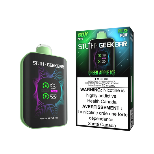 STLTH X Geek Bar 80k  Green Apple Ice