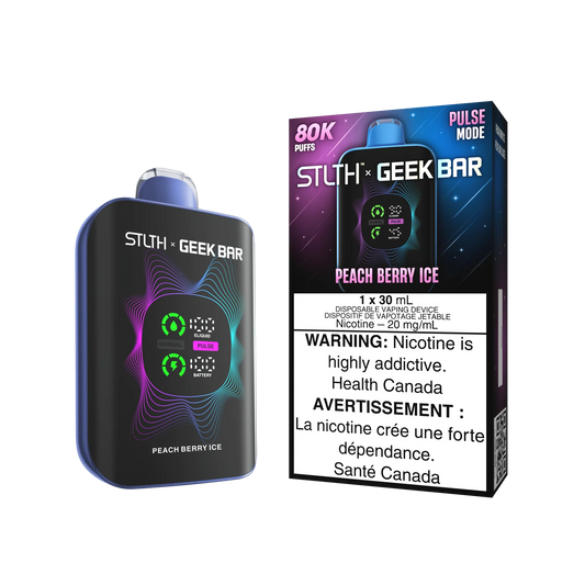 STLTH X Geek Bar 80k  Peach Berry Ice