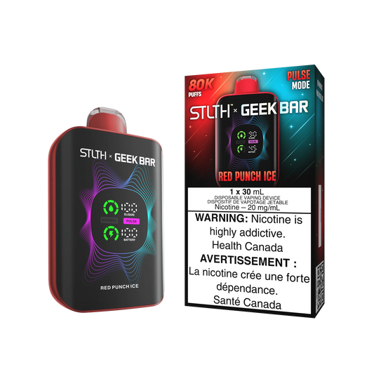 STLTH X Geek Bar 80k  red punch ice