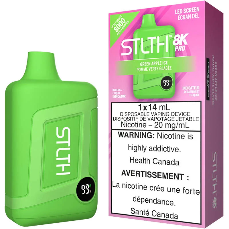Stlth 8k Pro - Green Apple Ice Stlth 8k Pro - Green Apple Ice