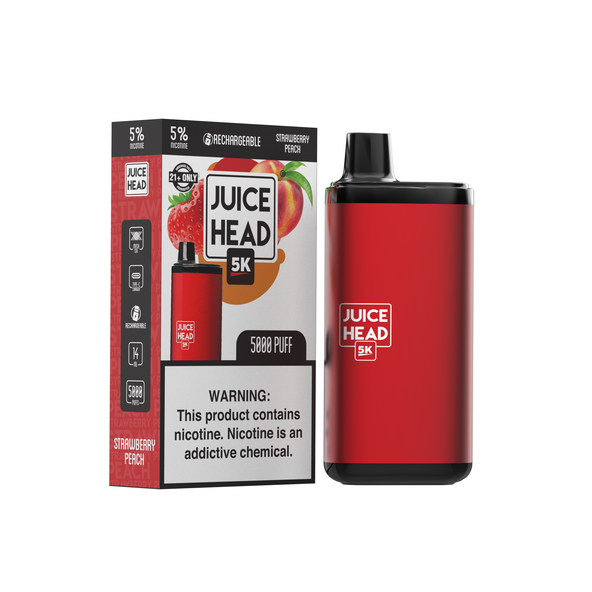 JUICE HEAD 5K - Strawberry Peach