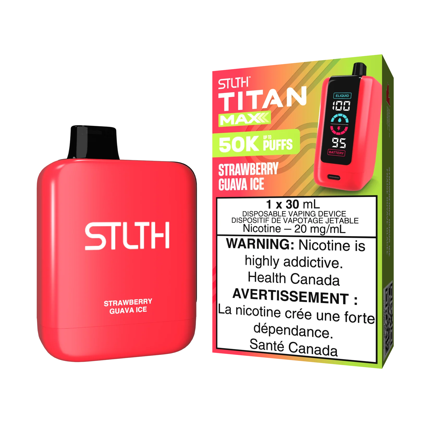 Stlth Titan Max strawberry guava ice