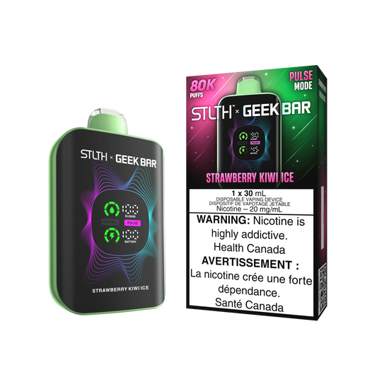 STLTH X Geek Bar 80k  strawberry kiwi ice