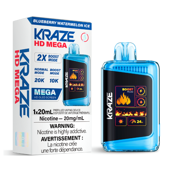 Kraze HD Mega - Blueberry Watermelon Ice