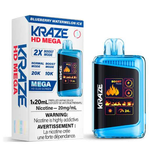 Kraze HD Mega - Blueberry Watermelon Ice