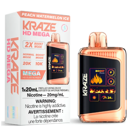 Kraze HD Mega - Peach Watermelon Ice