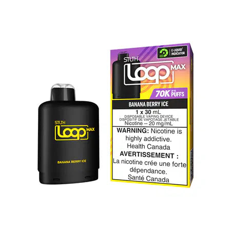 STLTH Loop Max – 70k Puffs Pod System-Banana berry ice-20mg